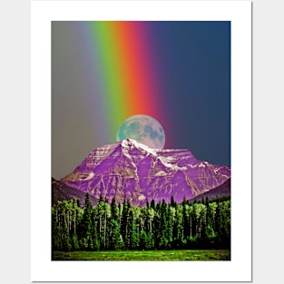 Rainbow Moon Posters and Art